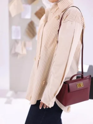 Stripped Beige Blouse