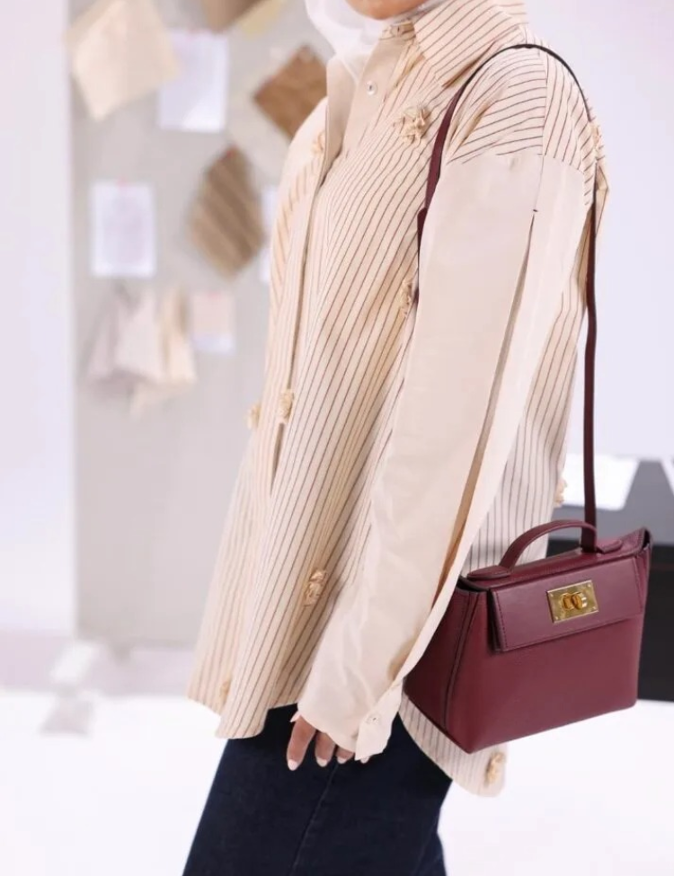 Stripped Beige Blouse
