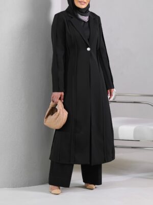 Plain Long Blazer