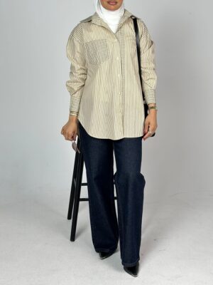 Mocha Stripped Shirt