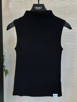 Neck Tank Top (Black)