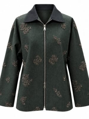 Zipped Studded Jacket