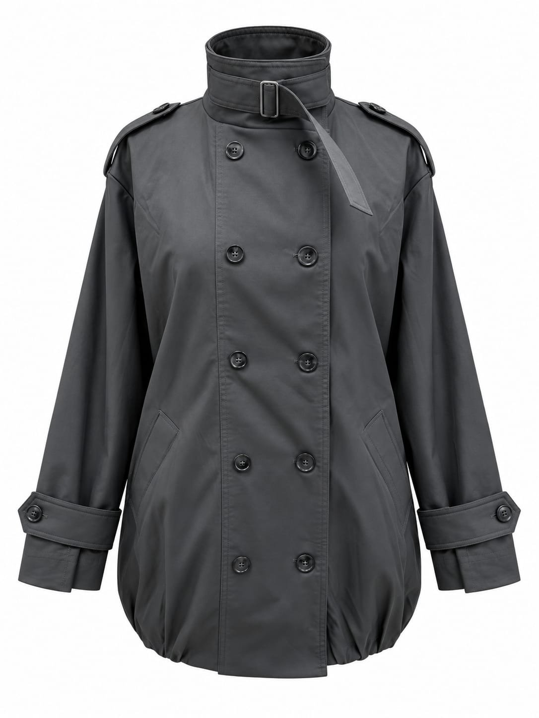 Belted Collar Jacket