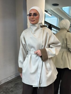 Drape Collar Utility Jacket