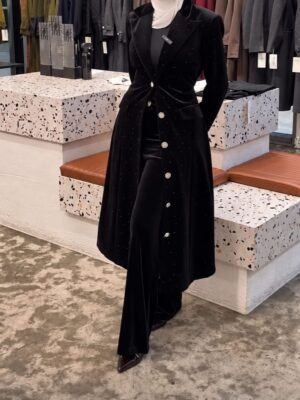 Black Velvet w Strass Set